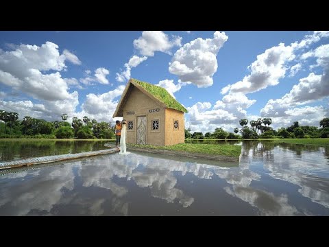 Build The Most Beautiful Lovely Villa House On Water Sea Near Jungle