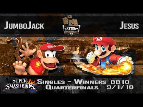 Battery Basement 10 - Jumbo Jack (Diddy Kong) Vs. Jesus (Mario) - Winners Quarterfinals