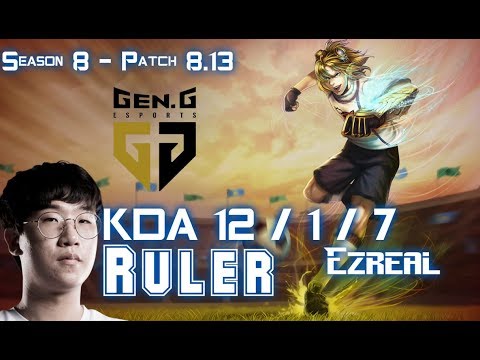 GEN Ruler EZREAL vs DARIUS Bot Lane - Patch 8.13 KR Ranked