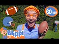 Blippi Learns To Play Football Sports For Kids Educational Videos For Kids