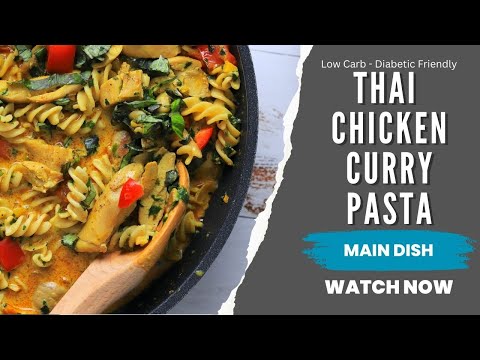 Thai Chicken Curry Low-Carb Pasta | Easy Keto Recipe