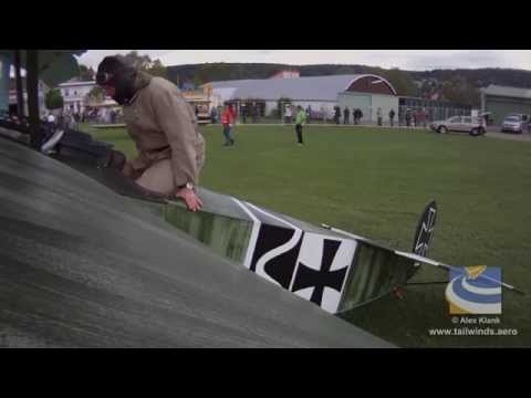 FOKKER DR.I Triplane UNDEDITED Onboard - Part 1 of 3
