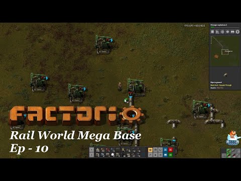 Factorio 0.17 - Rail World Mega Base - EP 10