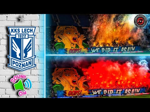 🔵⚪ ULTRAS LECH POZNAN KOLEJORZ Pyro Show In Home Against Gornik Zabrze FT 1-1 • Ekstraklasa Poland