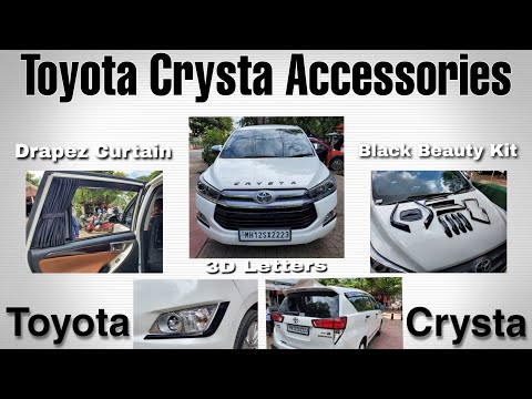 Innova Crysta Accessories | Drapez Curtain | Black Beauty Kit | & #accessories #car #auto #pune