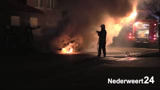 preview picture of video 'Autobrand Julianastraat Nederweert'