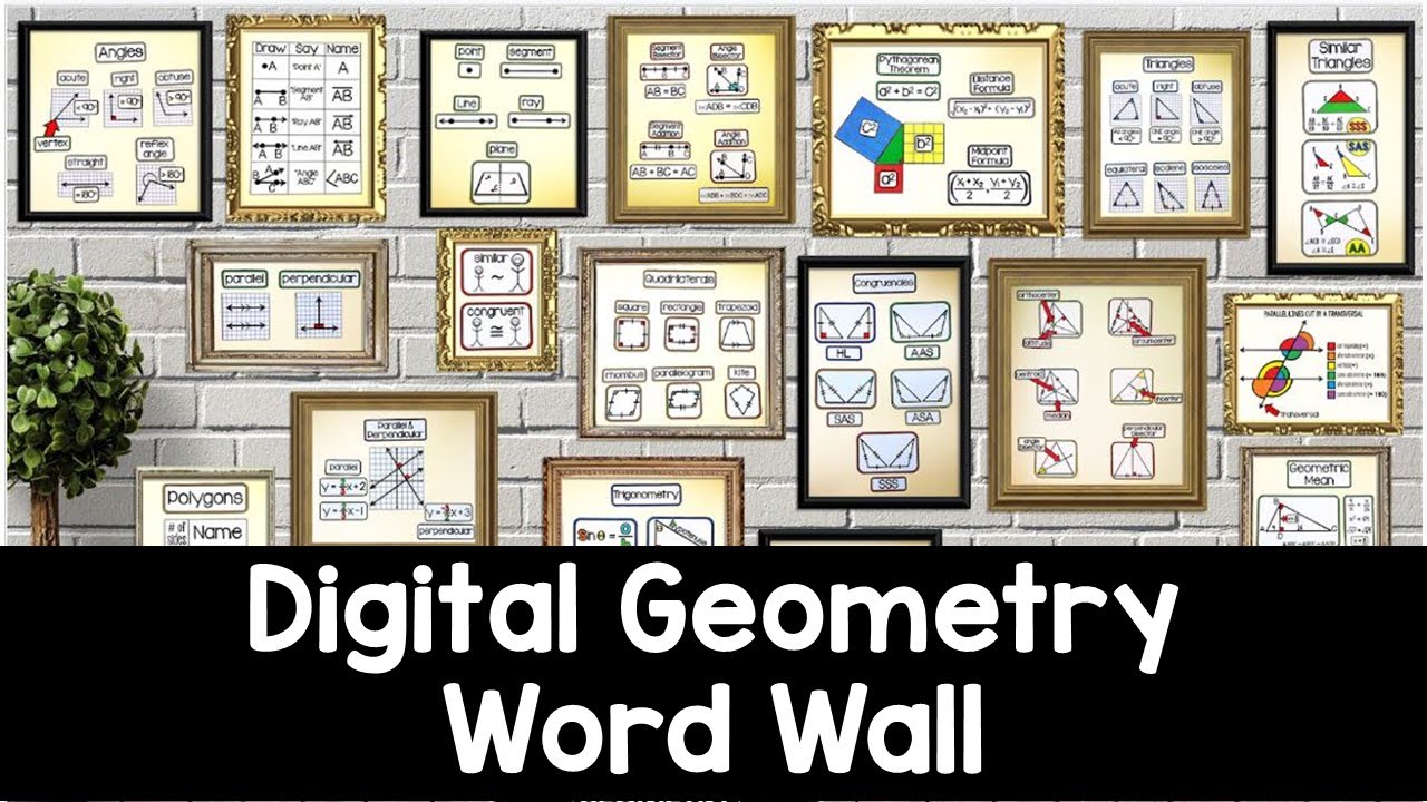 Digital Geometry Word Wall