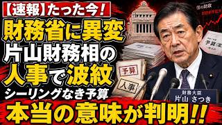 財務省で何が変わったのか――片山財務相、人事と“シーリングなき予算”の本当の意味