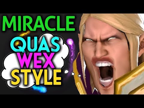 WEX EXORT Invoker Gameplay by Miracle vs LGD Hard Game Dota 2