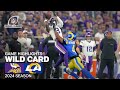 Minnesota Vikings Vs Los Angeles Rams Game Highlights Wild Card NFL 2024 Season