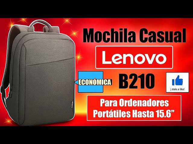 Vídeo relacionado con Lenovo Mochila Casual para Equipos Portátiles de 39,6 cm (15,6") B210