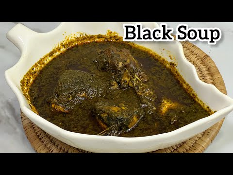 HOW TO MAKE TRADITIONAL EDO BLACKSOUP | BLACK SOUP RECIPE
