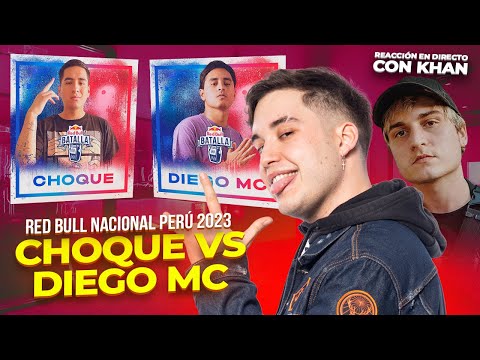 😱CHOQUE SALTA SIN MIEDO 😱 CHOQUE VS DIEGO MC - REACCIÓN FINAL NACIONAL RED BULL PERÚ 2023 CON KHAN