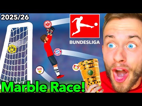MARBLE RACE predicts the 2025/26 BUNDESLIGA! 👀🏆 | *FINALE*