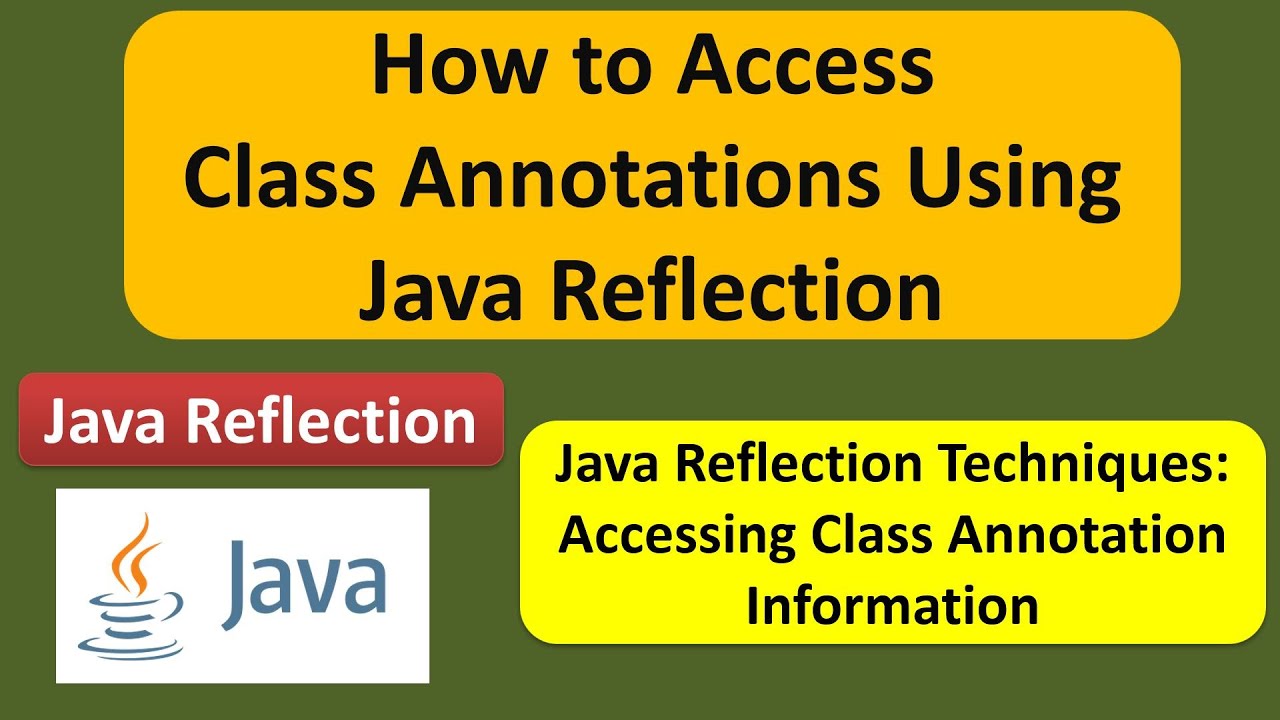 How to Access Class Annotations Using Java Reflection? | Reflection in java