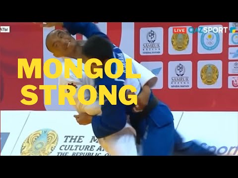 This is the Mongol power 66kg  YONDONPERENLEI VS TANAKA