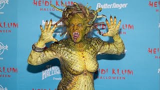 Heidi Klum se convierte en Medusa por Halloween tras 10 horas de maquillaje