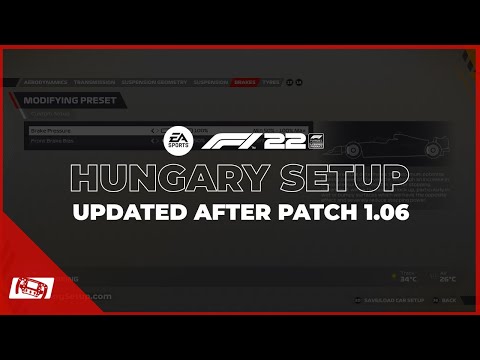 F1 22 Updated Hungary Setup - Patch 1.06 / 1.07