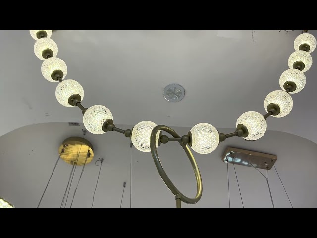 ثريا كرات كريستال خط واحد