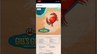 Gill's Grill Full Menu - Carnival Cruise Line Celebration Key!
