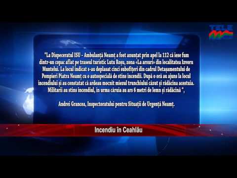 INCENDIU IN CEAHLAU STIRILE TELE M NEAMT