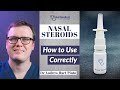 How To Use Nasal Spray CORRECTLY Nasal Steroids