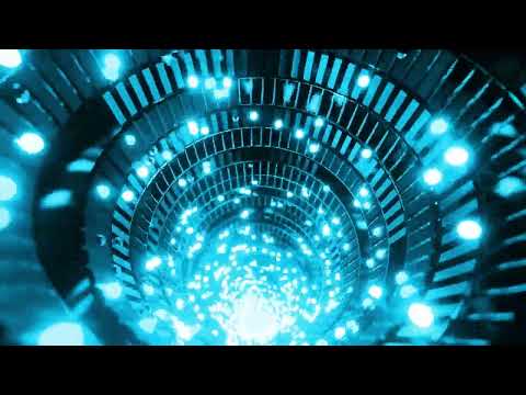 3 hour 4k metallic Blue color neon Screensaver abstract background video loop , animation live loop