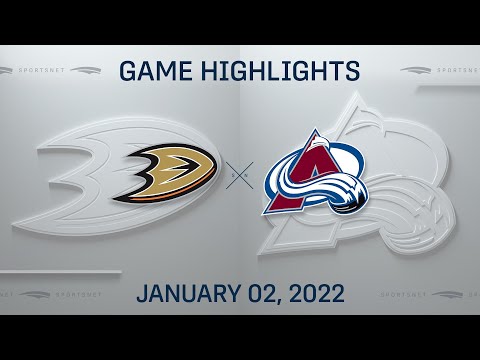 NHL Highlights | Ducks vs. Avalanche -  Jan 2, 2022