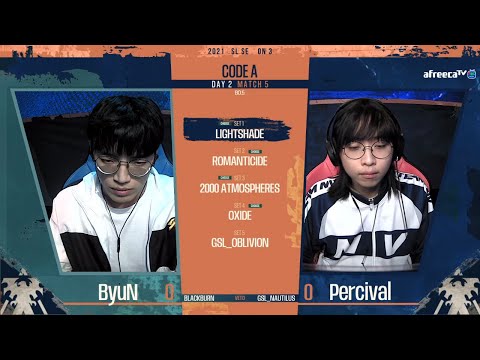 [2021 GSL S3] Code A Day2 Match2 ByuN vs Percival
