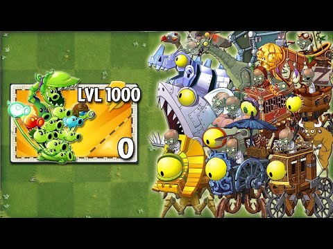 1000 Plants Level 1 vs. All Zombots! - Who Will Win? - Plants vs. Zombies 2 Zomboss Battlez