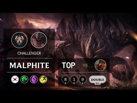 Malphite Top vs Wukong - KR Challenger Patch 9.22