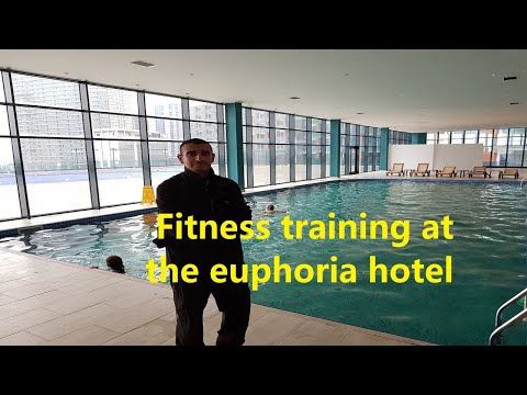 Fitness training at the euphoria hotel // Batumi Georgia