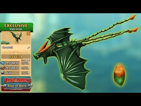 Thorntail (New Exclusive Triple Stryke) Max Level 134 | Dragons: Rise of Berk