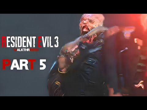 RESIDENT EVIL 3 REMAKE Walkthrough Gameplay Part 5 - BOSS FIGHT (4K 60FPS)