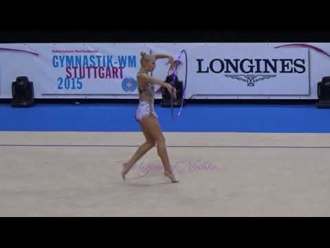 Kseniya MOUSTAFAEVA (FRA) hoop - 2015 Stuttgart worlds Qualifs
