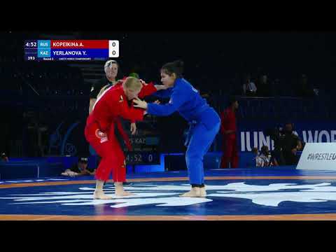Round 2 Women's GP GI - 65 kg: A. KOPEIKINA (RUS) v. Y. YERLANOVA (KAZ)