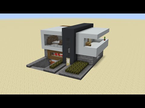 AlphaWolfCreations - Minecraft | How to build a Simple Modern House | Modern Builds #1