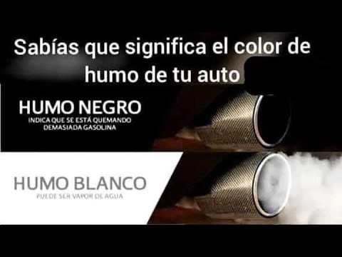 Que significa el humo del escape en un coche
