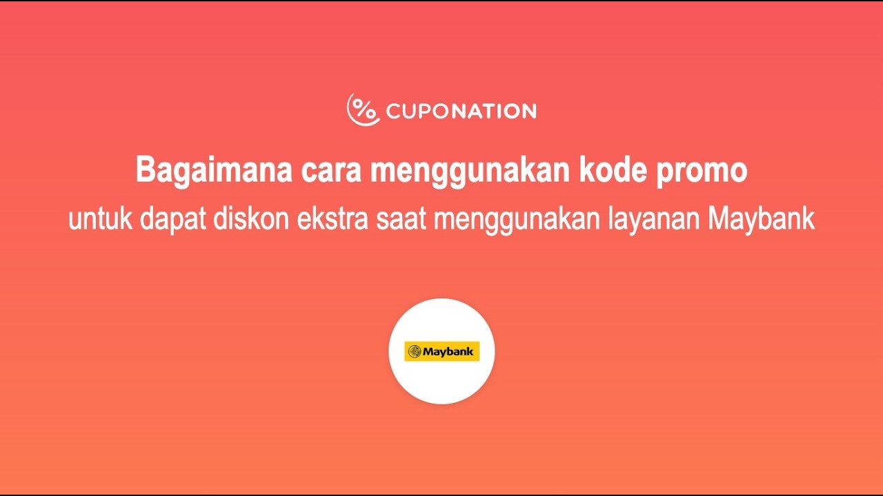 Langkah-langkah mengaktifkan promo Maybank