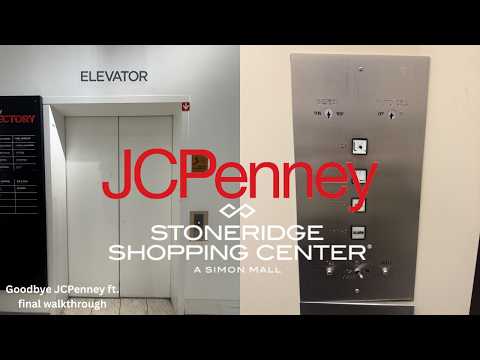 Last ride! Cool Vintage Montgomery Hydraulic Elevator- JCPenney- Stoneridge Mall- Pleasanton, CA 