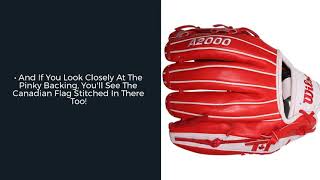 Video thumbnail: Wilson A2000 1786 Canada 11.5" Baseball Glove: WTA20RB21CAN86