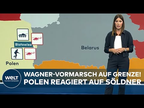 PUTINS KRIEG: Vormarsch auf Schlüsselposition! Wagner-Söldner in Belarus nähern sich Grenze zu Polen