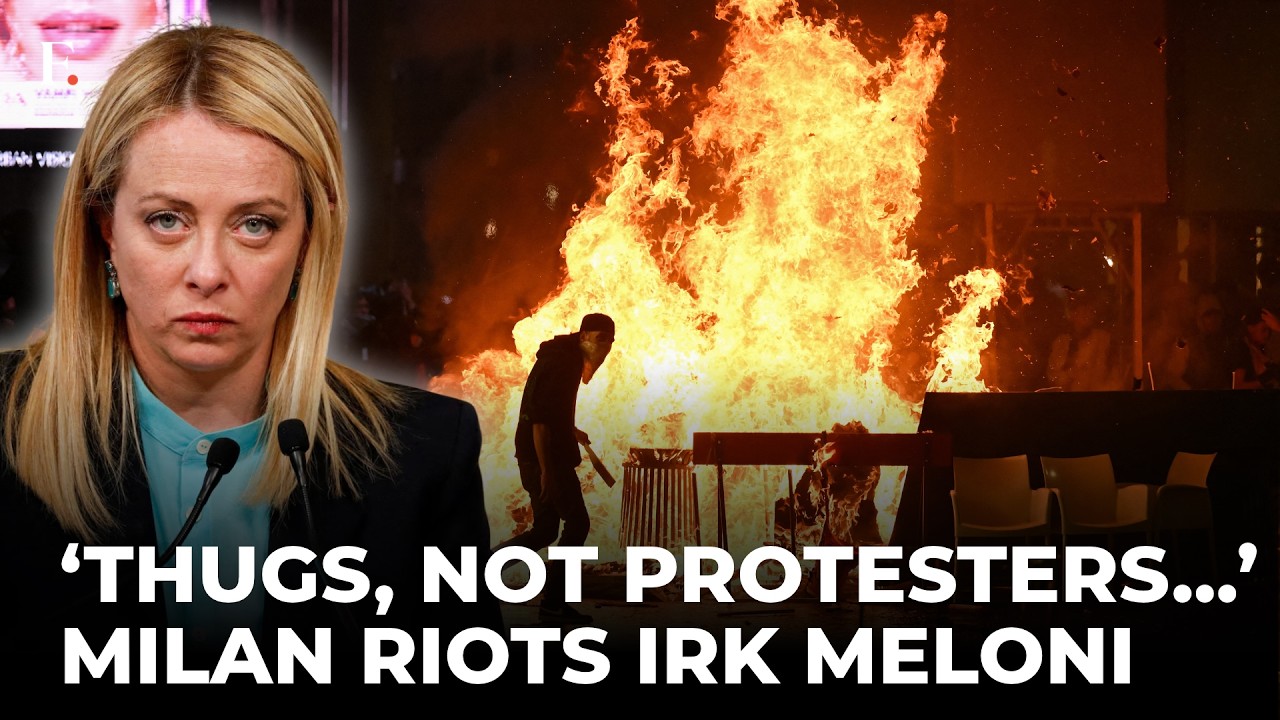 ‘Gangs Of Thugs’: Meloni Draws A Hard Line After Milan Protests Spiral Into Violence