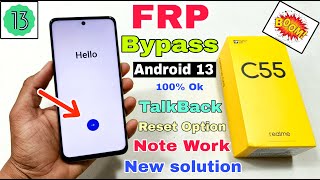 Realme C55 FRP Bypass Android 13 Update | Realme (RMX3710) Google Account Bypass Without Pc |