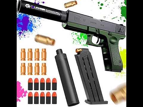 Glock Shell Ejection Soft Bullet Toy Gun Review 2021 - Does It Work?