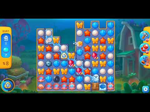 Fishdom. 8347 level no boosters and diamonds. 14 moves