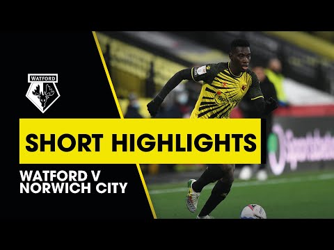 WATFORD V NORWICH CITY | SHORT HIGHLIGHTS | SARR NETS WINNER FOR GOLDEN BOYS