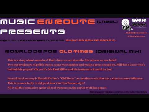 Ronald de Foe - Old Times (Original Mix) [Music En Route]