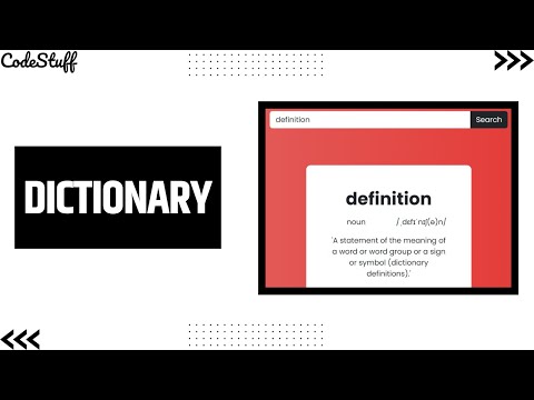 Dictionary Tutorial Html Css Javascript
