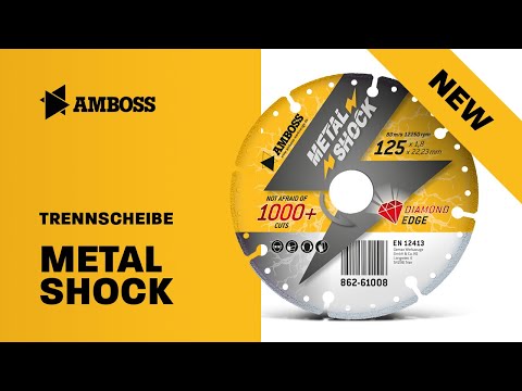 AMBOSS - Metal Shock | Diamanttrennscheibe für Winkelschleifer | MULTIMETALL